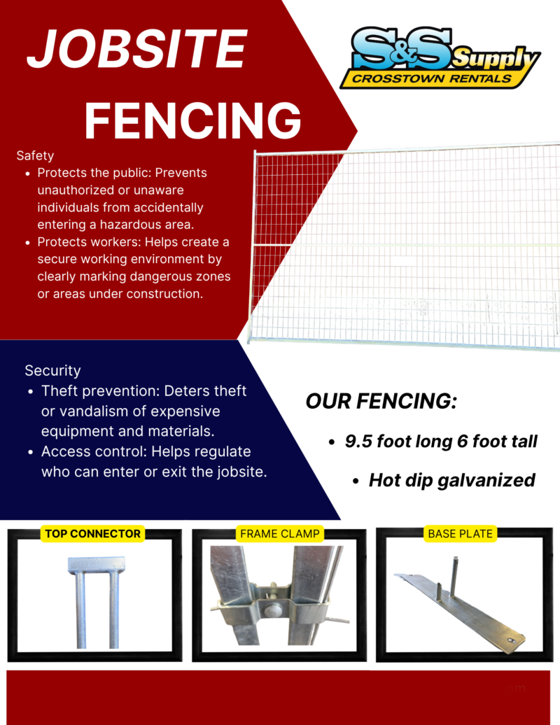 Jobsite Fencing - 9.5' x 6' - Image 3