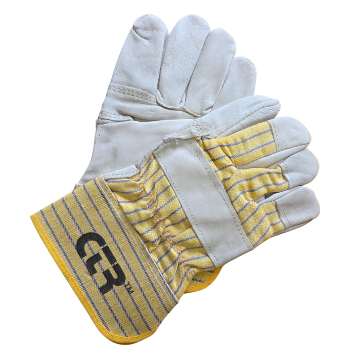 Leather Striped Work Glove